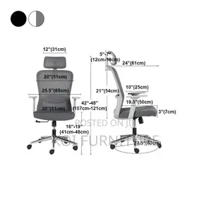 Office Chairs; Ergonomic Breathable Executive Fabric Mesh Office Chair