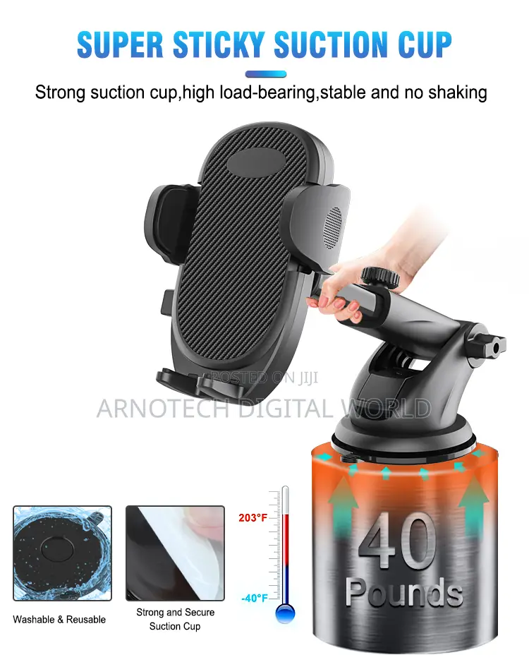 360° Rotatable Universal Multifunction Adjustable Car Phone Holder