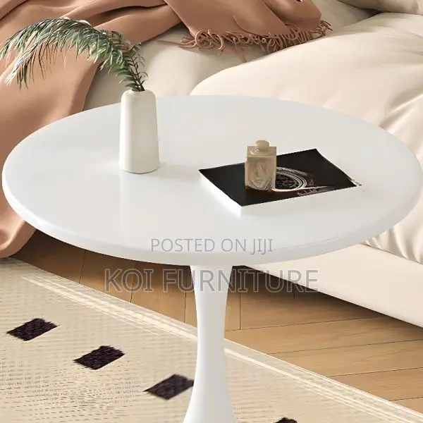 Coffee Table; Round Marble Living Room Home Office Coffee Table