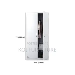 Office Cabinet; Two Doors Gray Office Executive Filing Cabinet