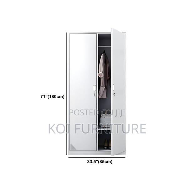 Office Cabinet; Two Doors Gray Office Executive Filing Cabinet - thumbnail 2