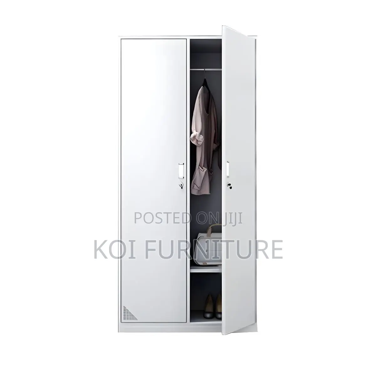 Office Cabinet; Two Doors Gray Office Executive Filing Cabinet