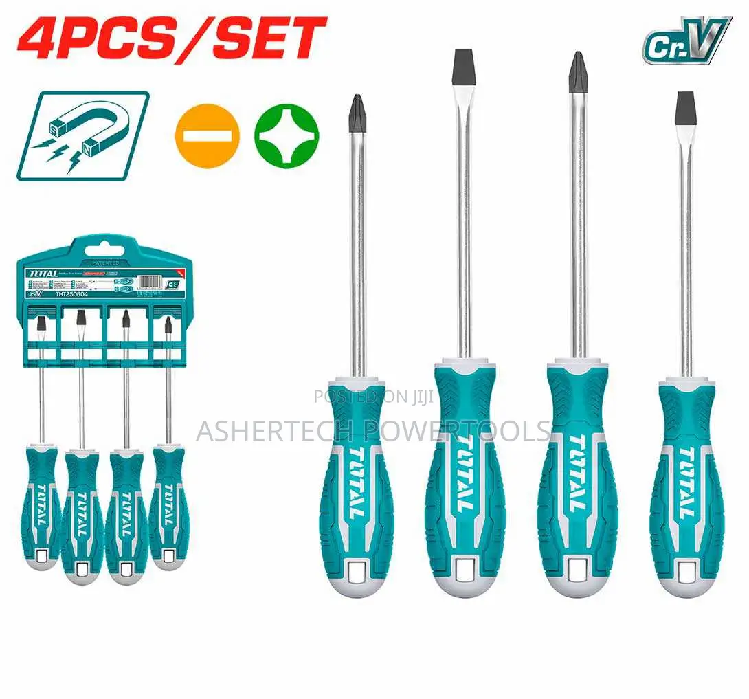 Tht250604 Total 4 PCS Screwdriver Set