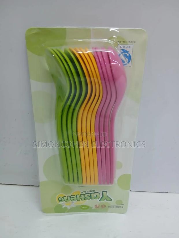 12pcs Portable Coloured Baby Spoons - main view