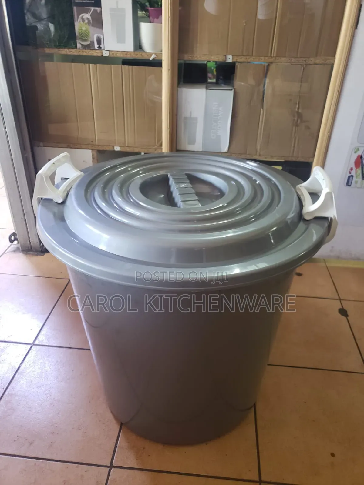 100 LTR Storage Bucket With Lid/ Multipurpose Storage Plastic Drum