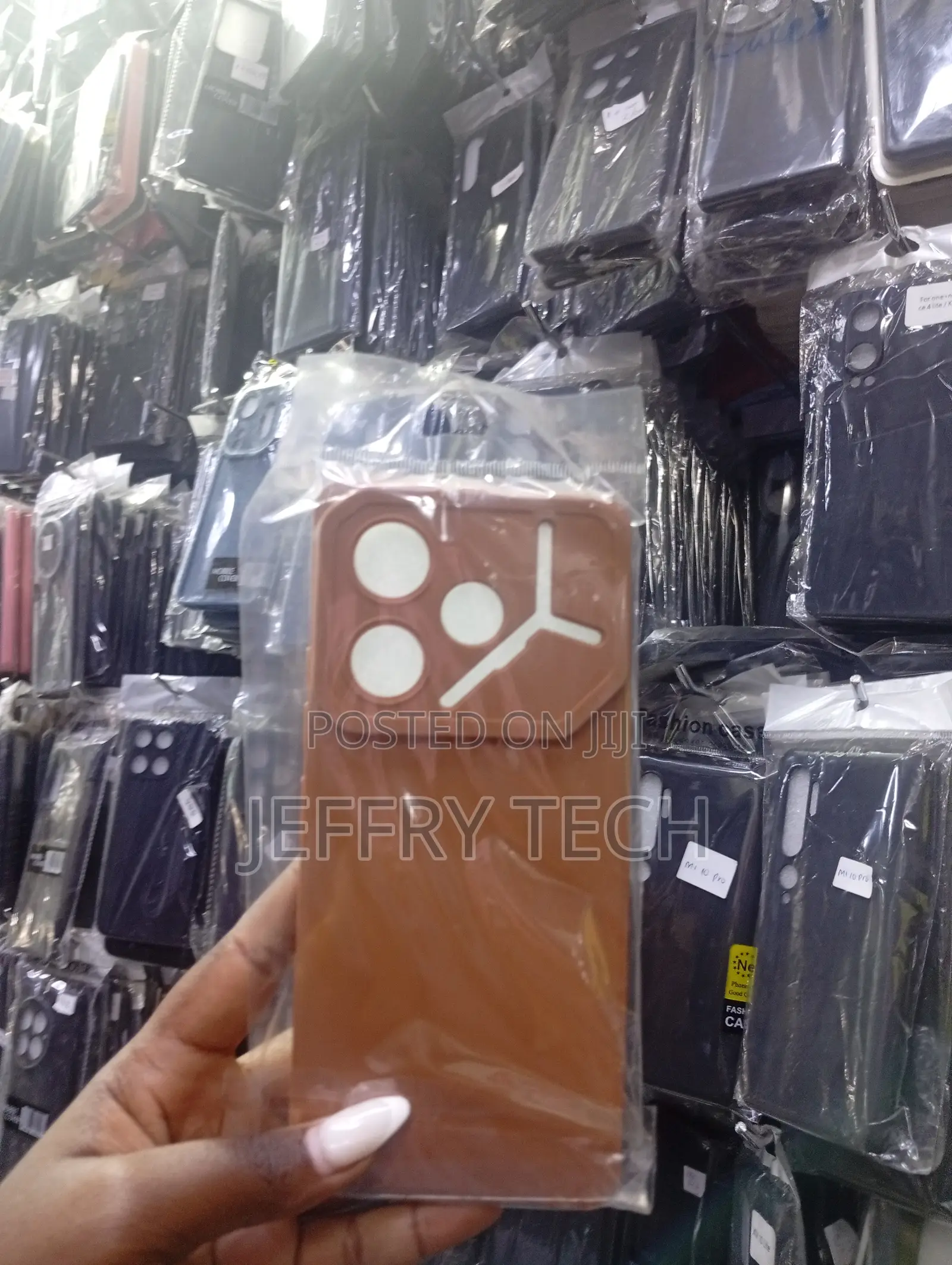 Brown Silicone Mobile Phone Case for Various Smartphone Models
