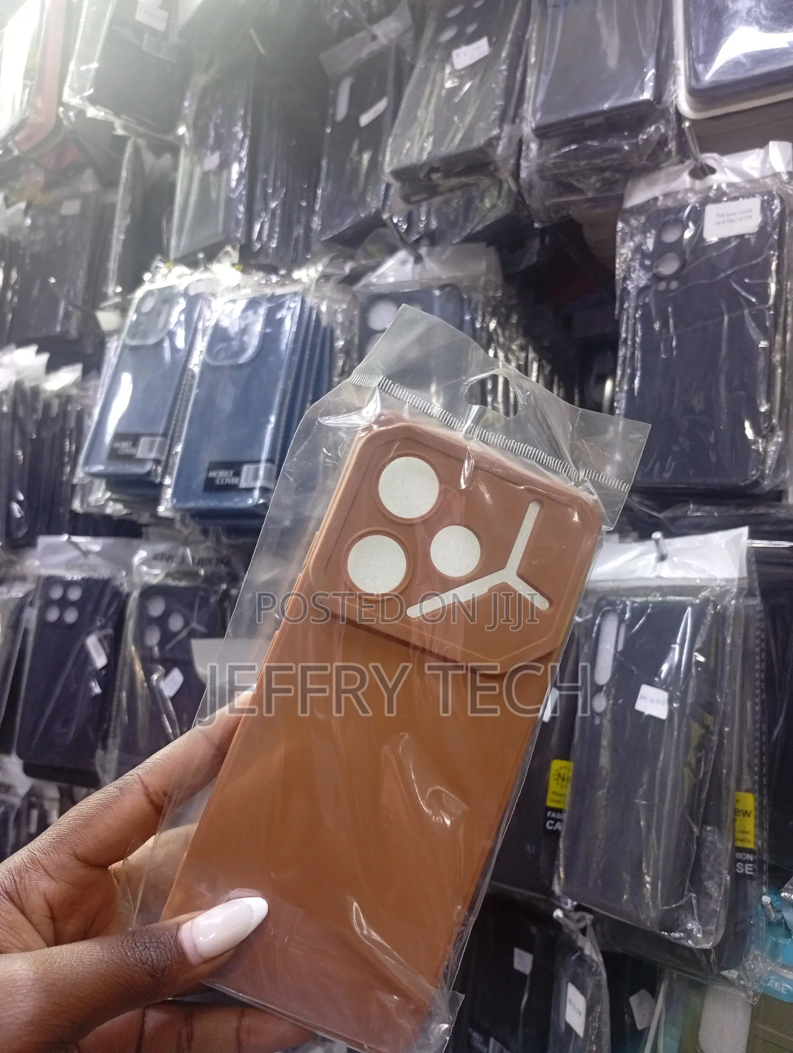 Brown Silicone Mobile Phone Case for Various Smartphone Models