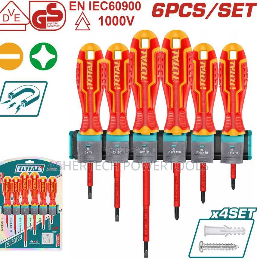 Thtis566 Total 6 PCS Insulated Screwdriver Set