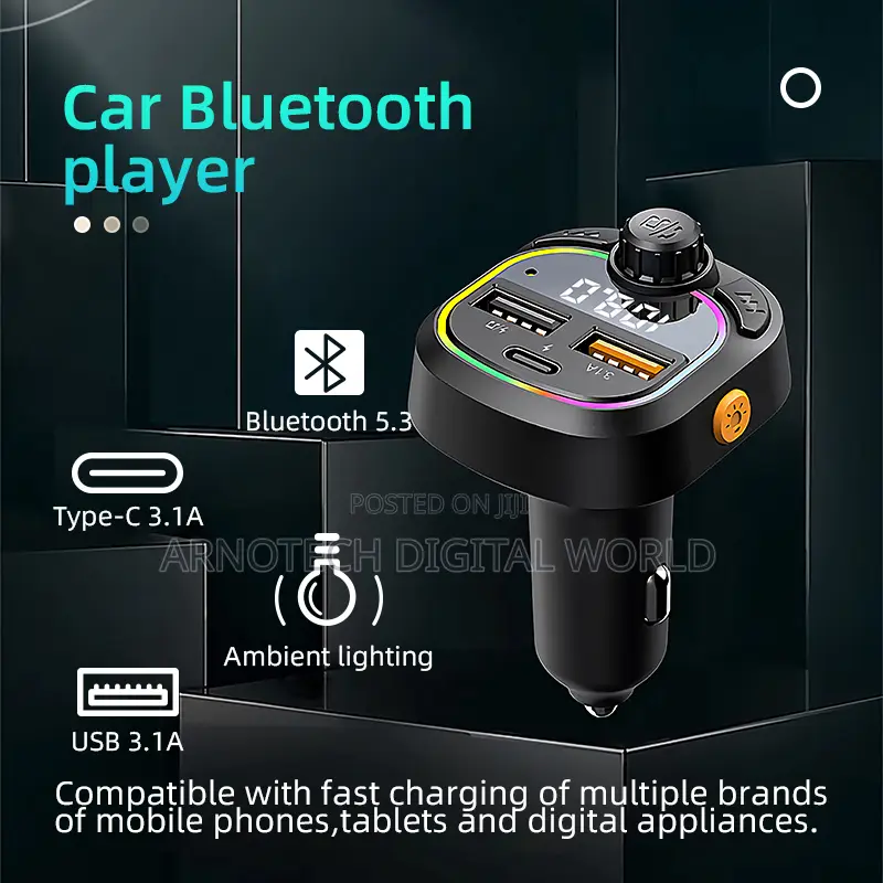 X31 Bluetooth Car Fm Transmitter and Mp3 Player Modulator