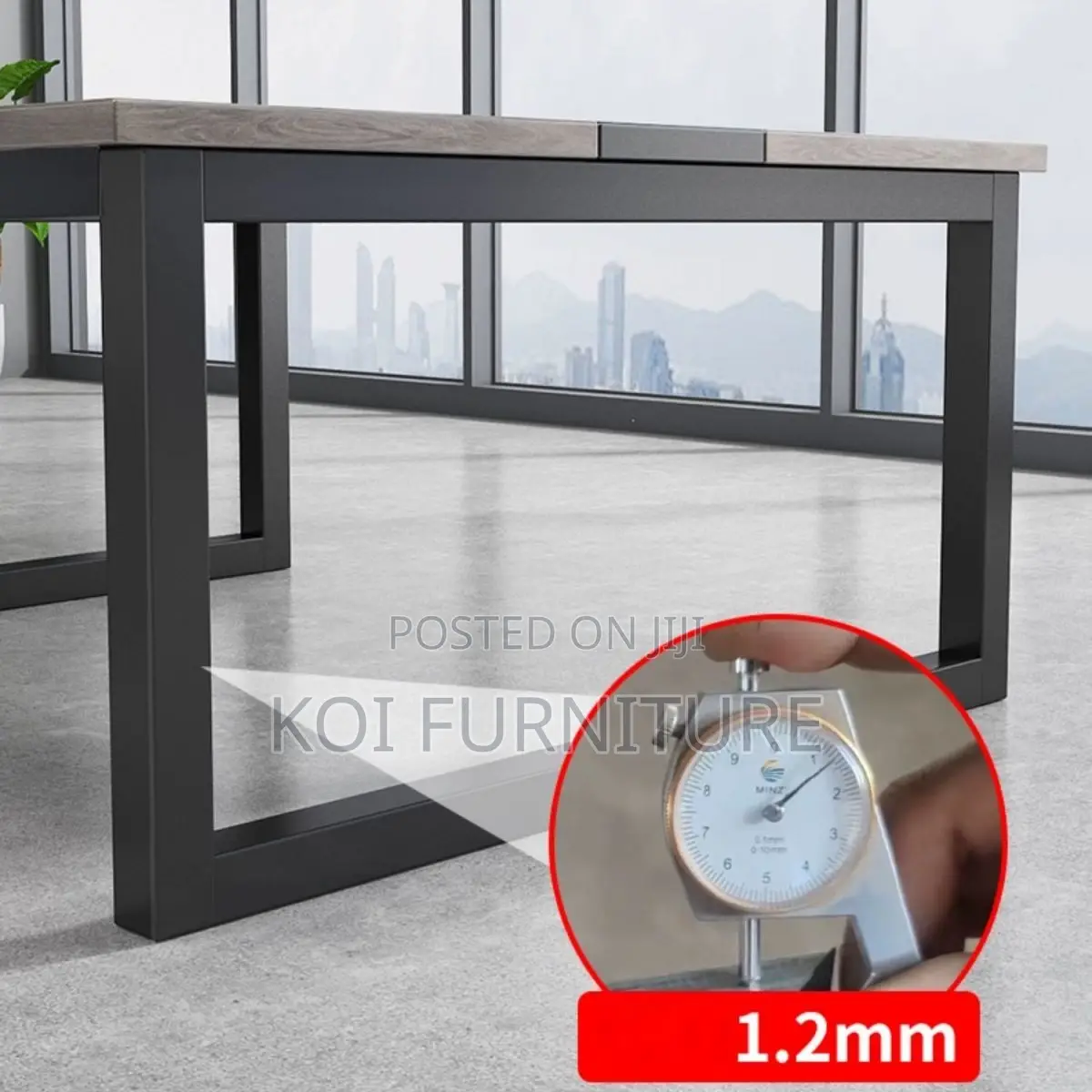 Boardroom Table; 2.4 Meters Brown Wooden Conference Meeting Table