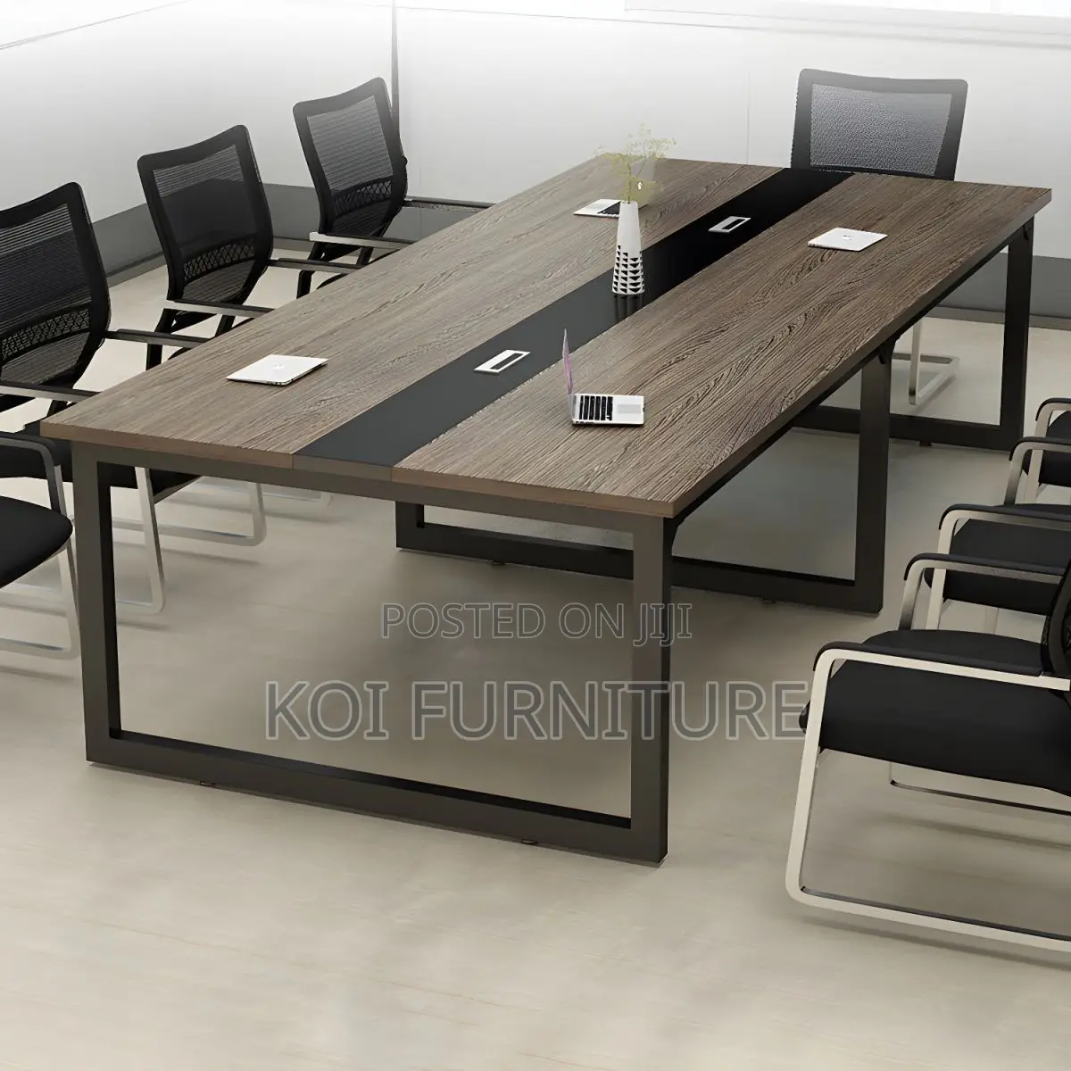 Boardroom Table; 2.4 Meters Brown Wooden Conference Meeting Table