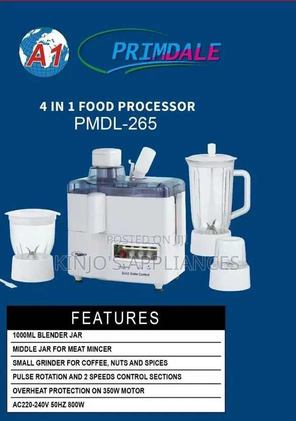 Primdale 4 in 1 Juicer Available