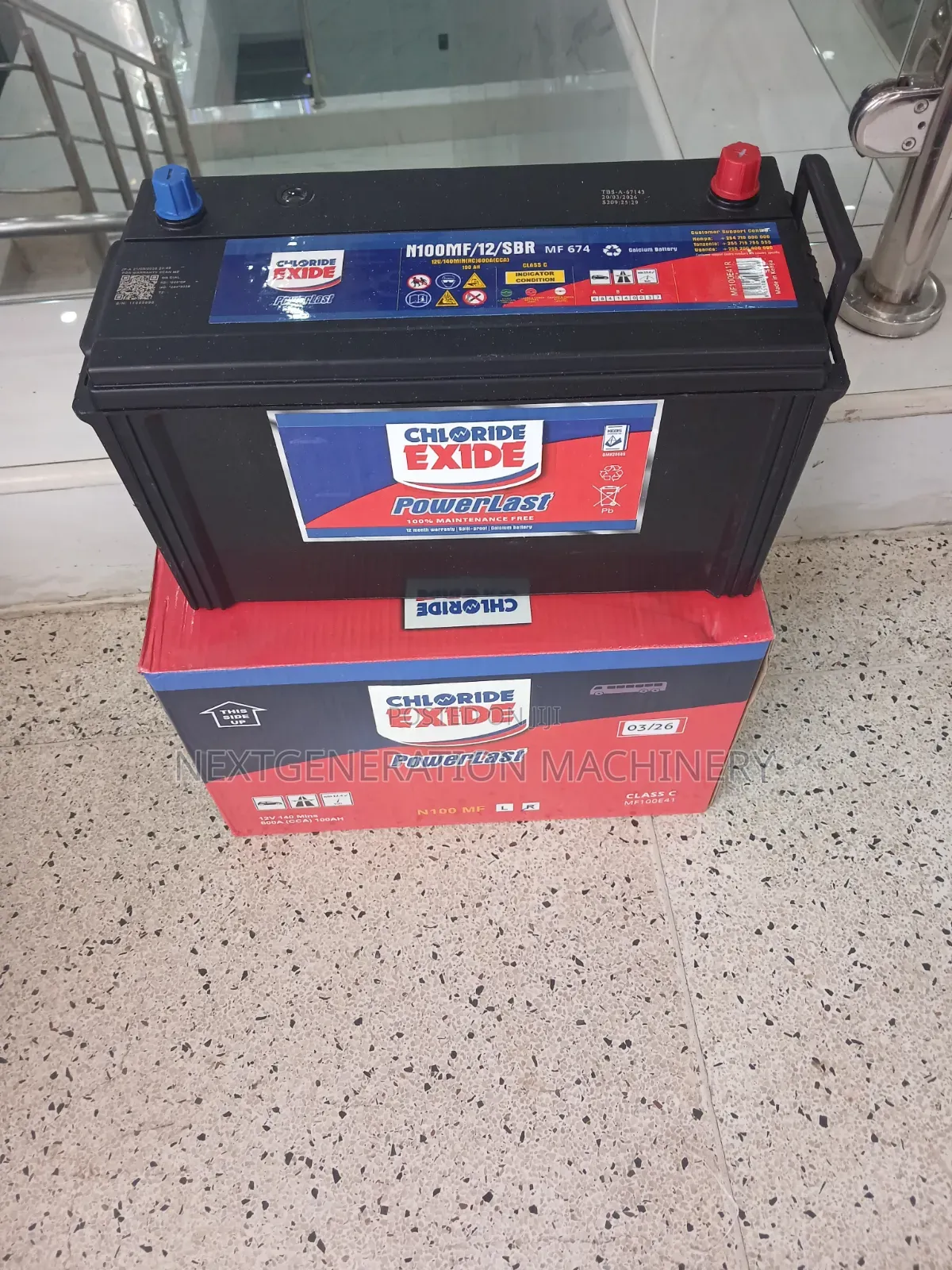 Chloride Exide N100mf Battery
