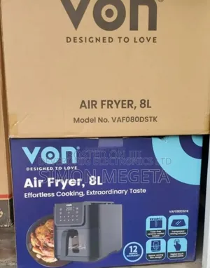 Newly Restocked Von 8l Air Fryer