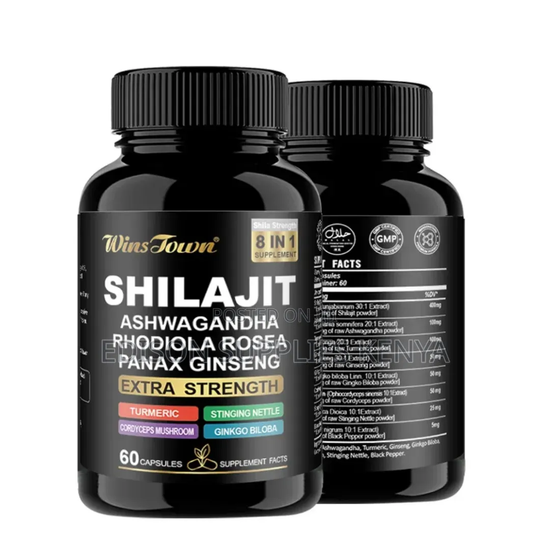 8-in-1 Shilajit Ashwagandha Capsules (60s) - Extra Strength