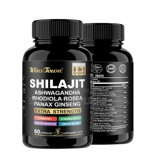 8-in-1 Shilajit Ashwagandha Capsules (60s) - Extra Strength