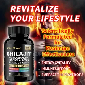 8-in-1 Shilajit Ashwagandha Capsules (60s) - Extra Strength
