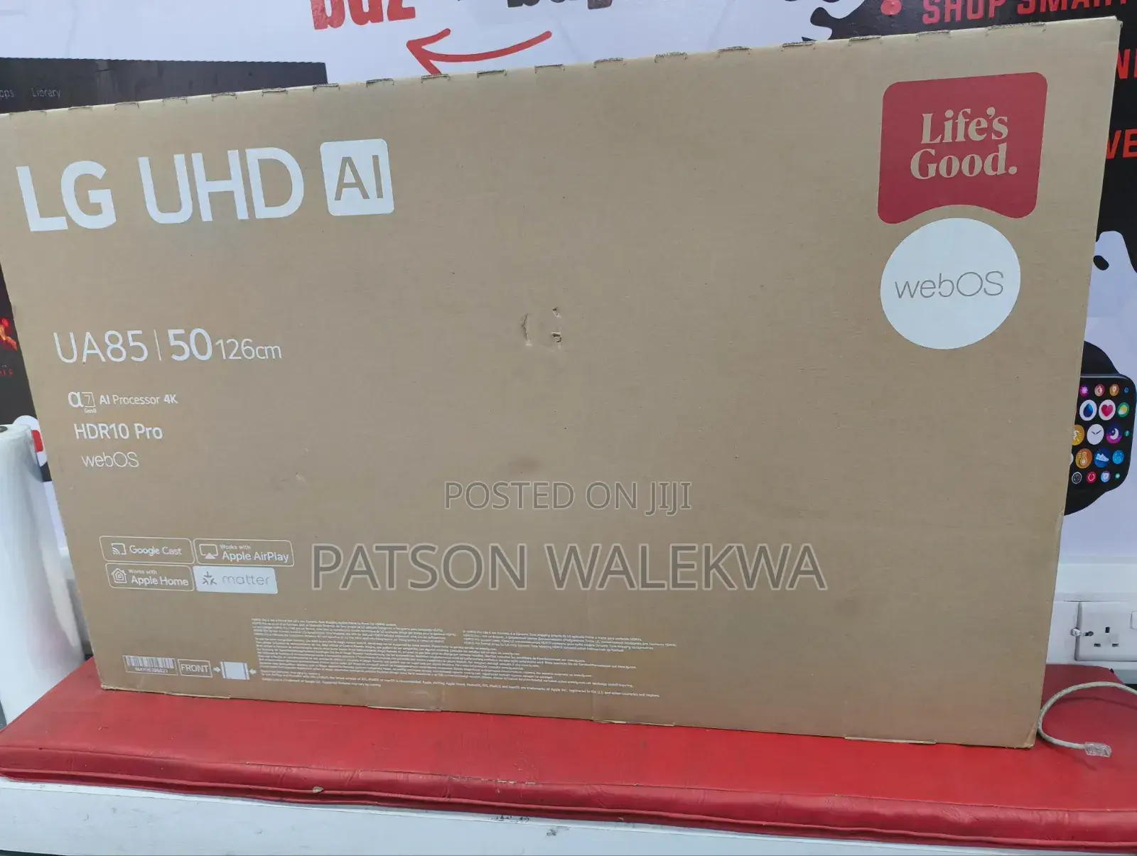 Lg 50 Inch Uhd Smart Tv Hdr10 Ai Webos25 – 50ua80