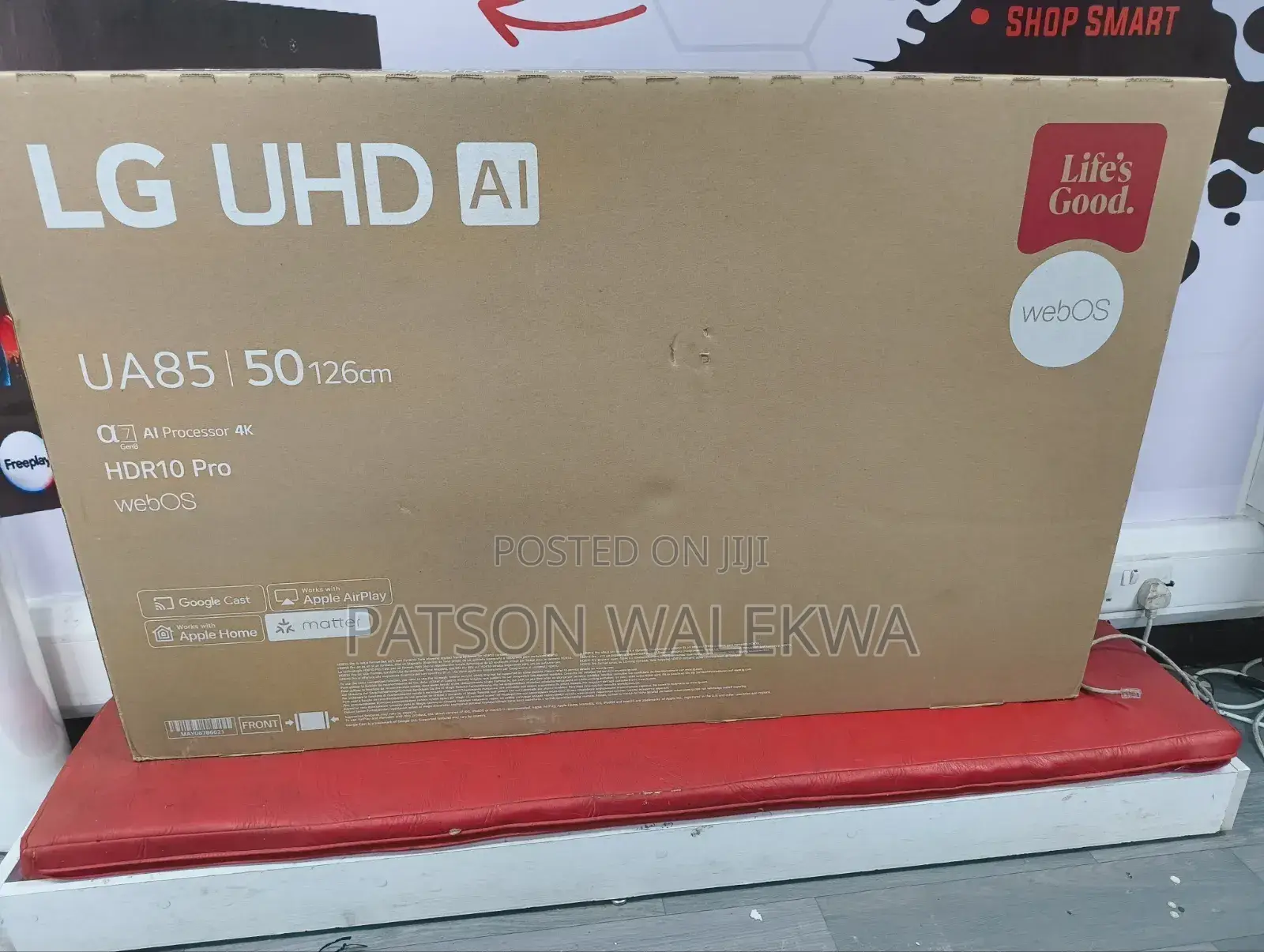 Lg 50 Inch Uhd Smart Tv Hdr10 Ai Webos25 – 50ua80