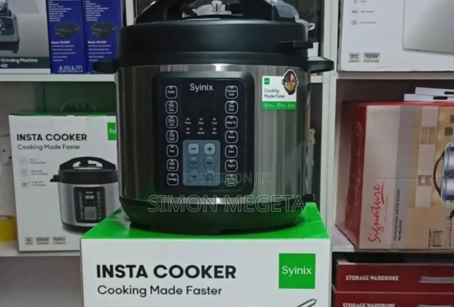 Colour Silver Syinix 6l Pressure Cooker