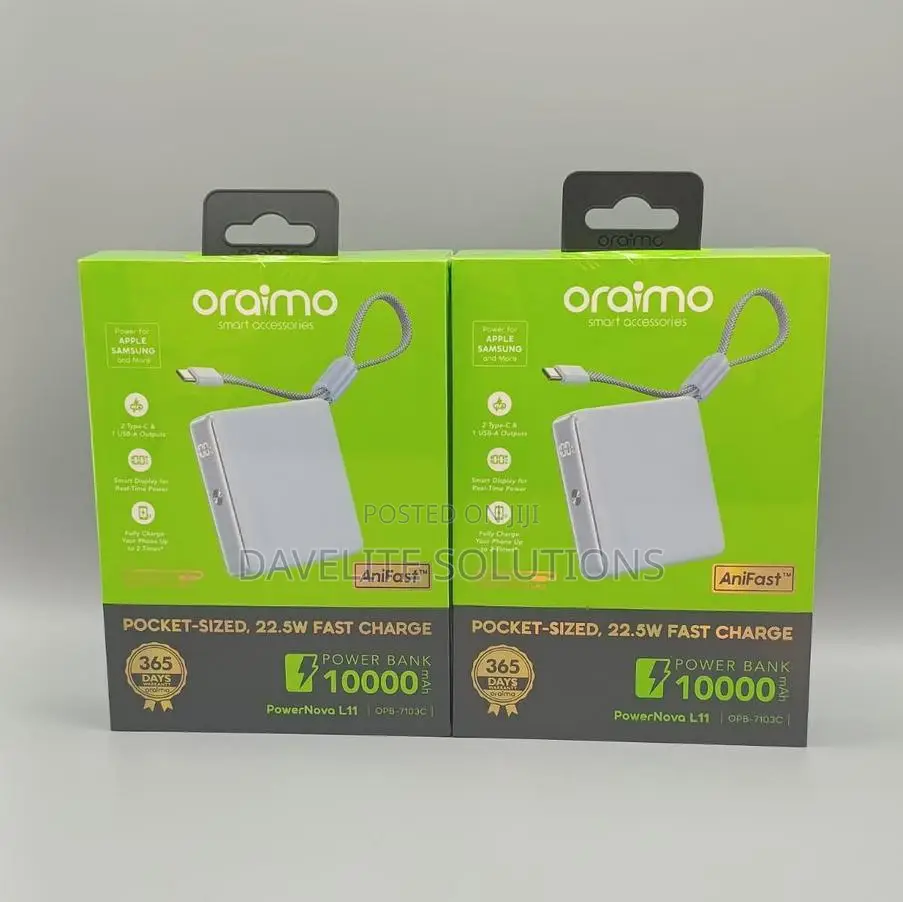 Oraimo Powerbank 10,000mah, Powernova L11 (Opb-7103c)