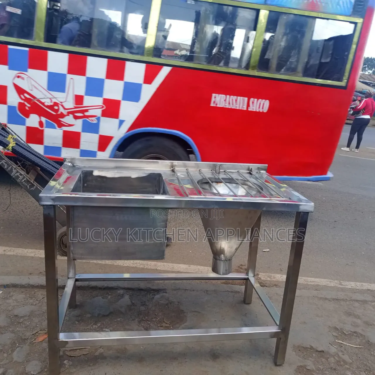 Stainless Steel Heavy Duty Sluice Sink.