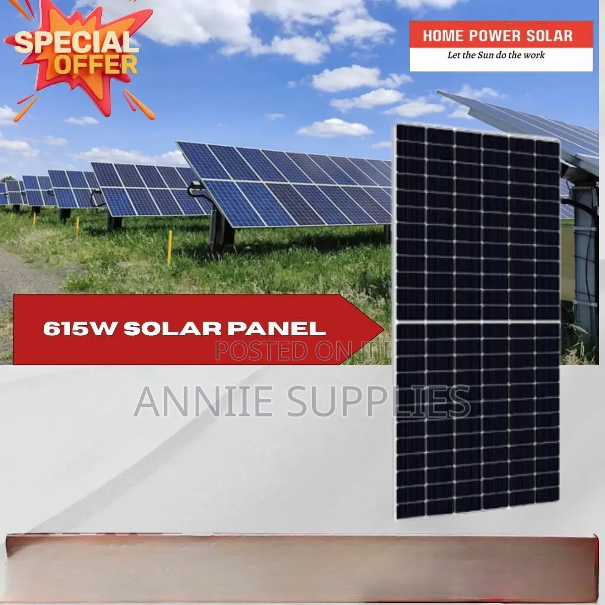 615w Solar Panel All Weather