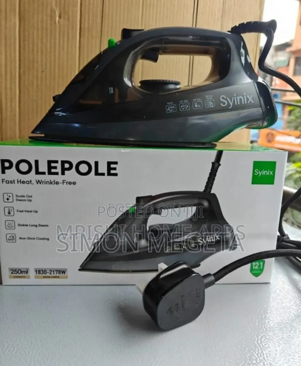 With 14months Warranty Syinix Steam Iron Box