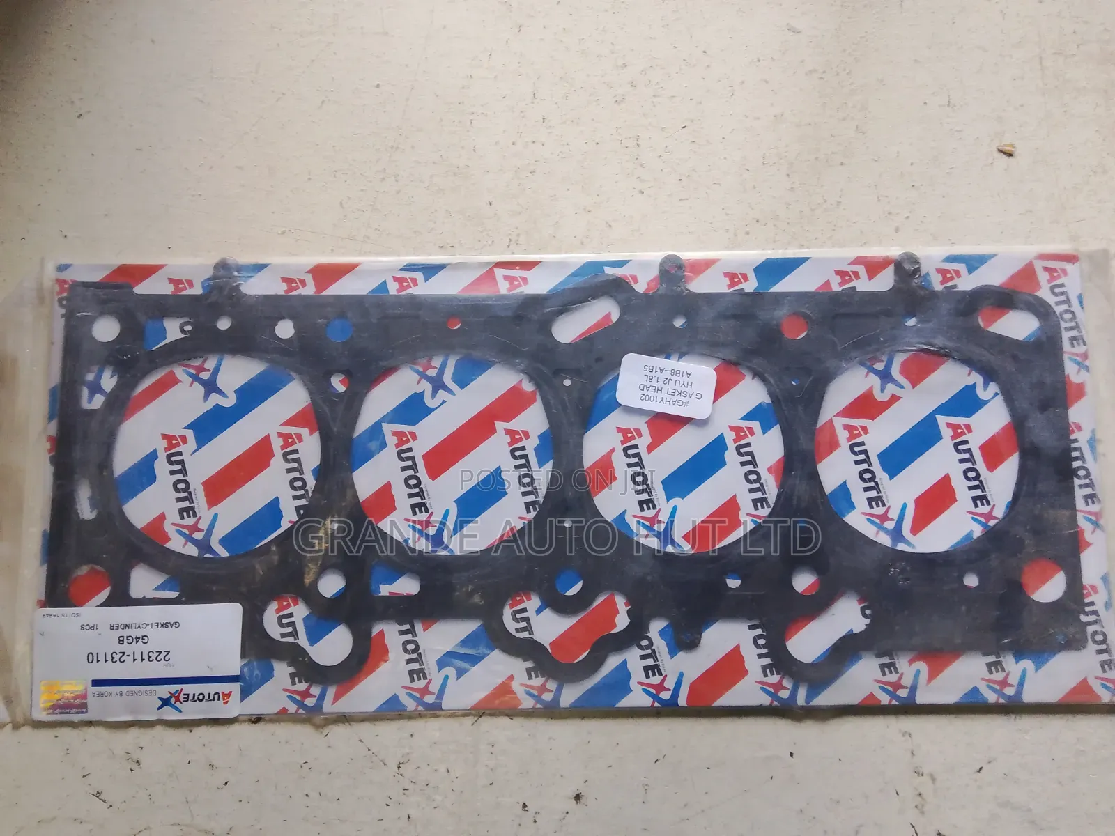 Head Gasket Hyundai J2 1.8l (Autotex Brand)