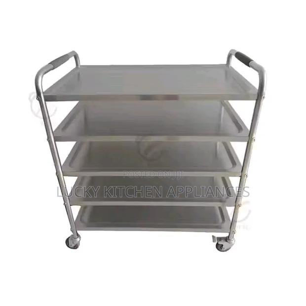 Stainless Steel Hospital Trolley/ Restaurants.