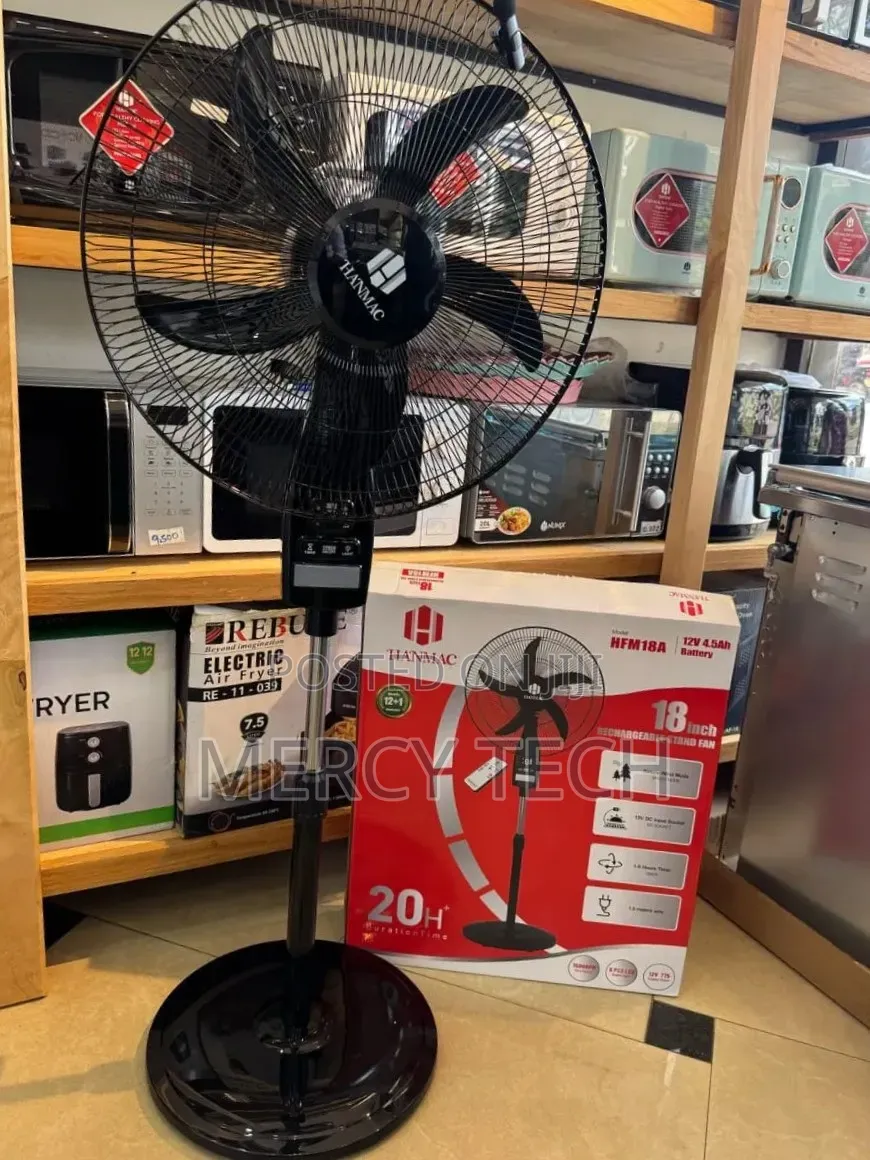 Hanmac Hfm18a Rechargeable Standing Fan