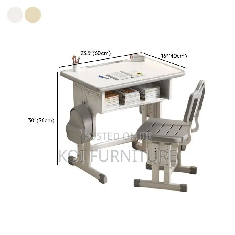Home Tables; Junior School Students Adjustabe Desk Chair Set