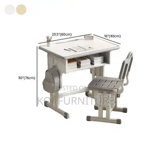 Home Tables; Junior School Students Adjustabe Desk Chair Set
