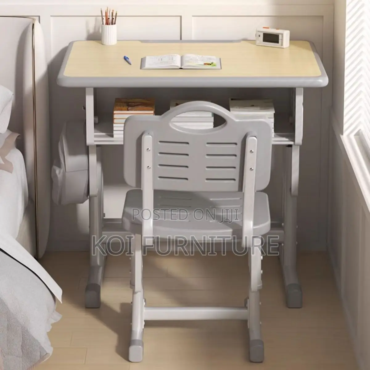 Home Tables; Junior School Students Adjustabe Desk Chair Set