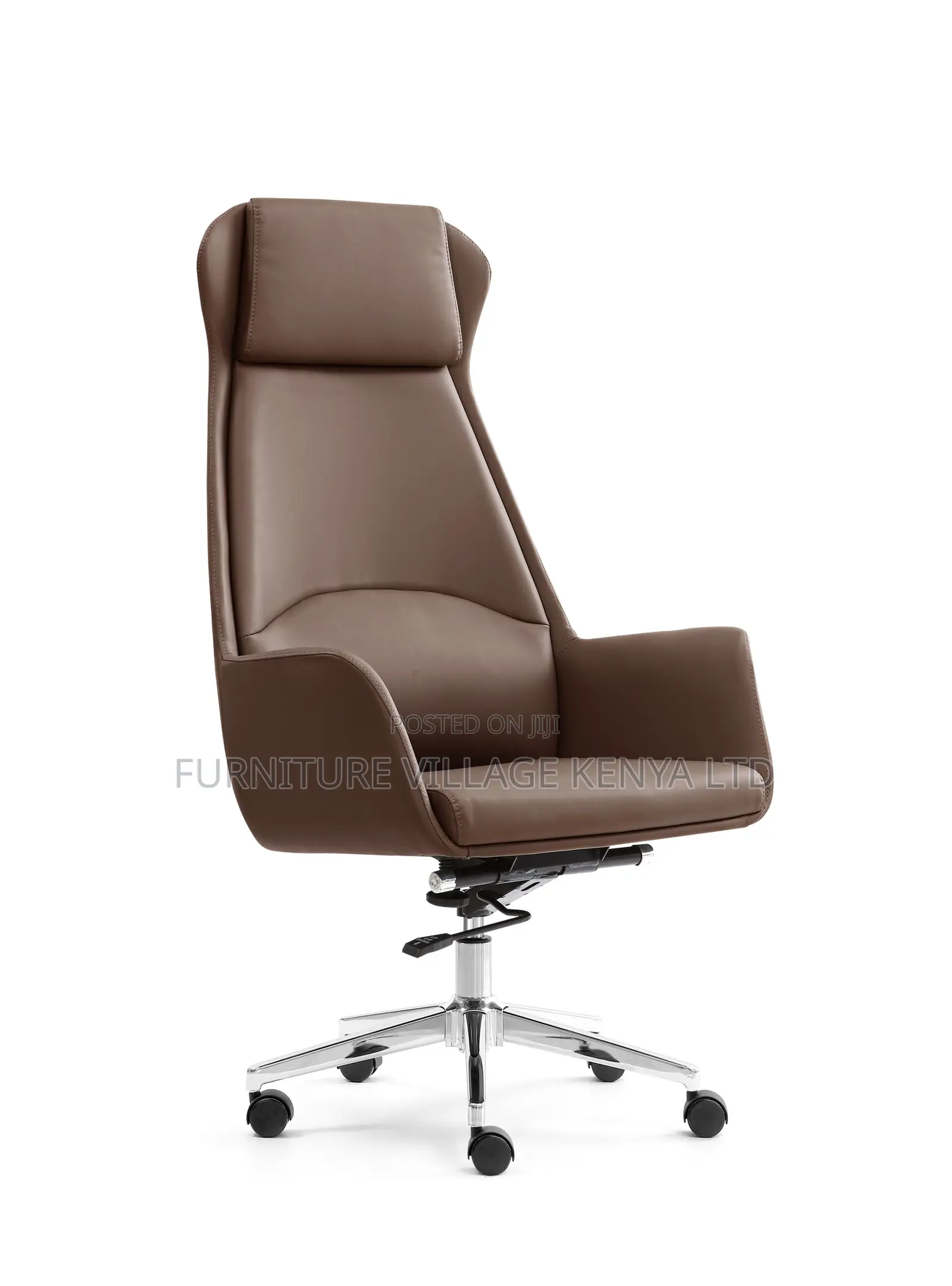 Executive Leather Swivel Desk Task Chair