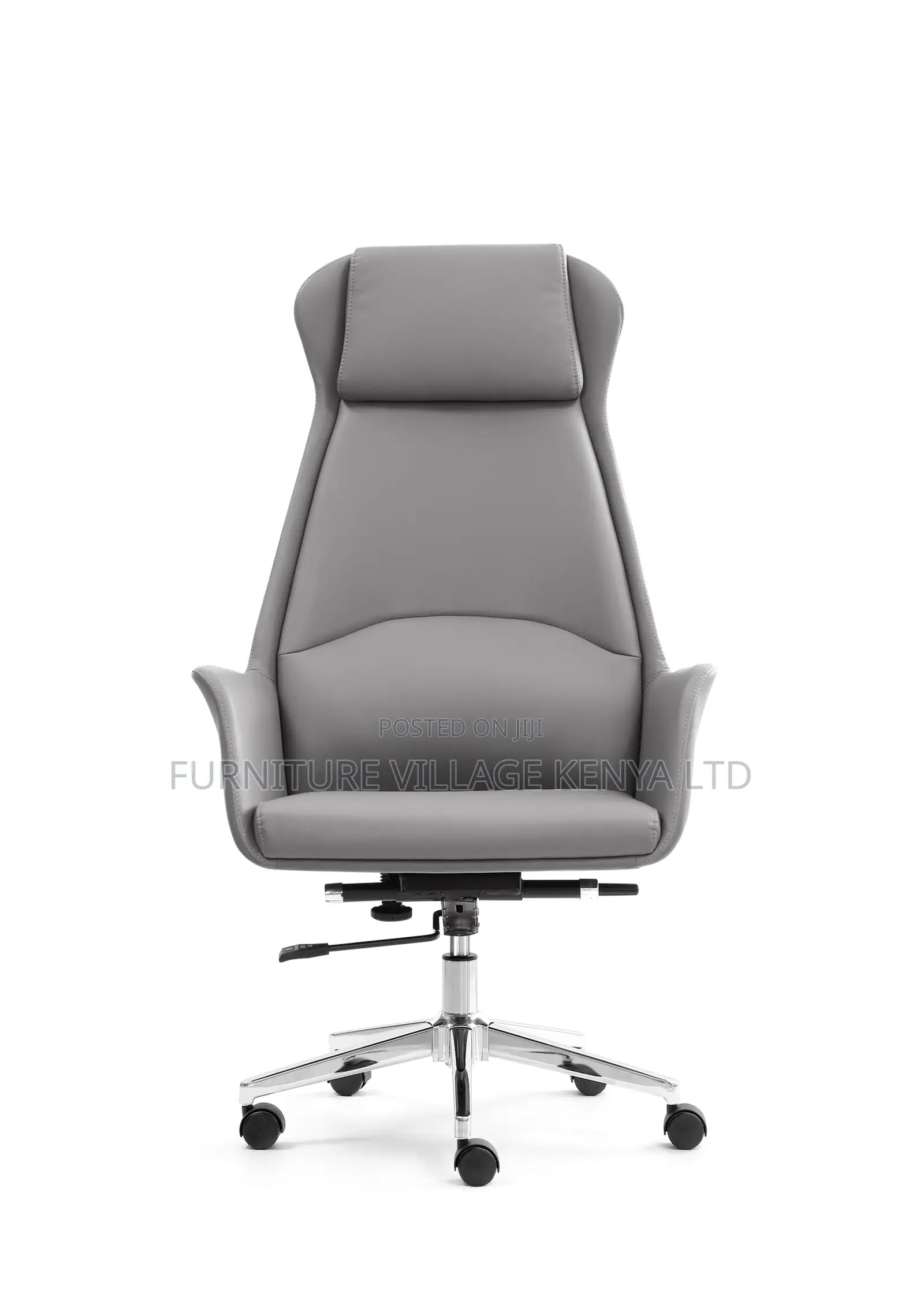 Executive Leather Swivel Desk Task Chair