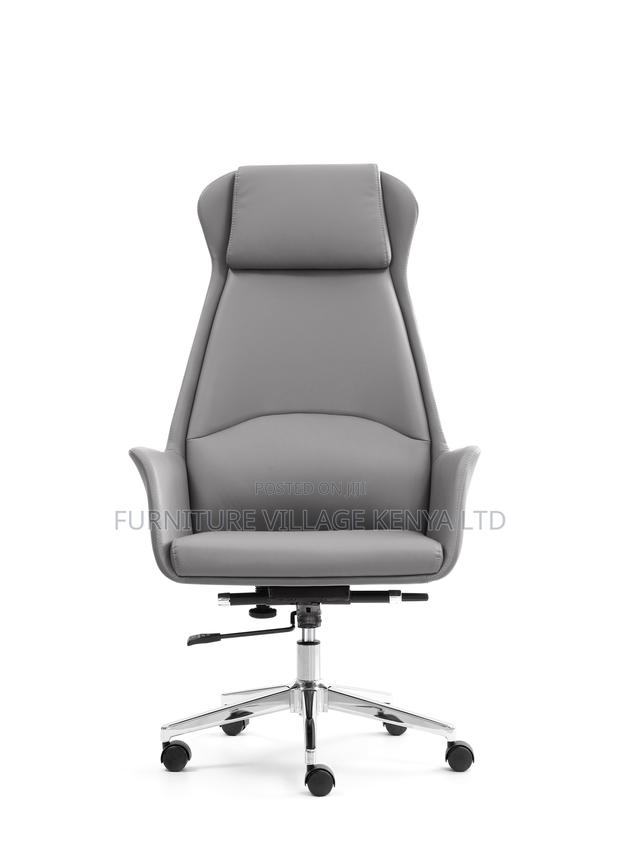 Executive Leather Swivel Desk Task Chair - thumbnail 9