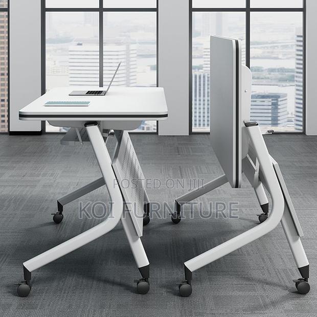 Office Desk; 1.2 Meter Folding Swivel Home Offfice Meeting Table - main view