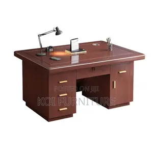 Office Desk; 1.2 Meters Executive Compact Mahogany Executive Desk