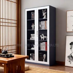 Modern Glass Door's Office Filling Cabinet