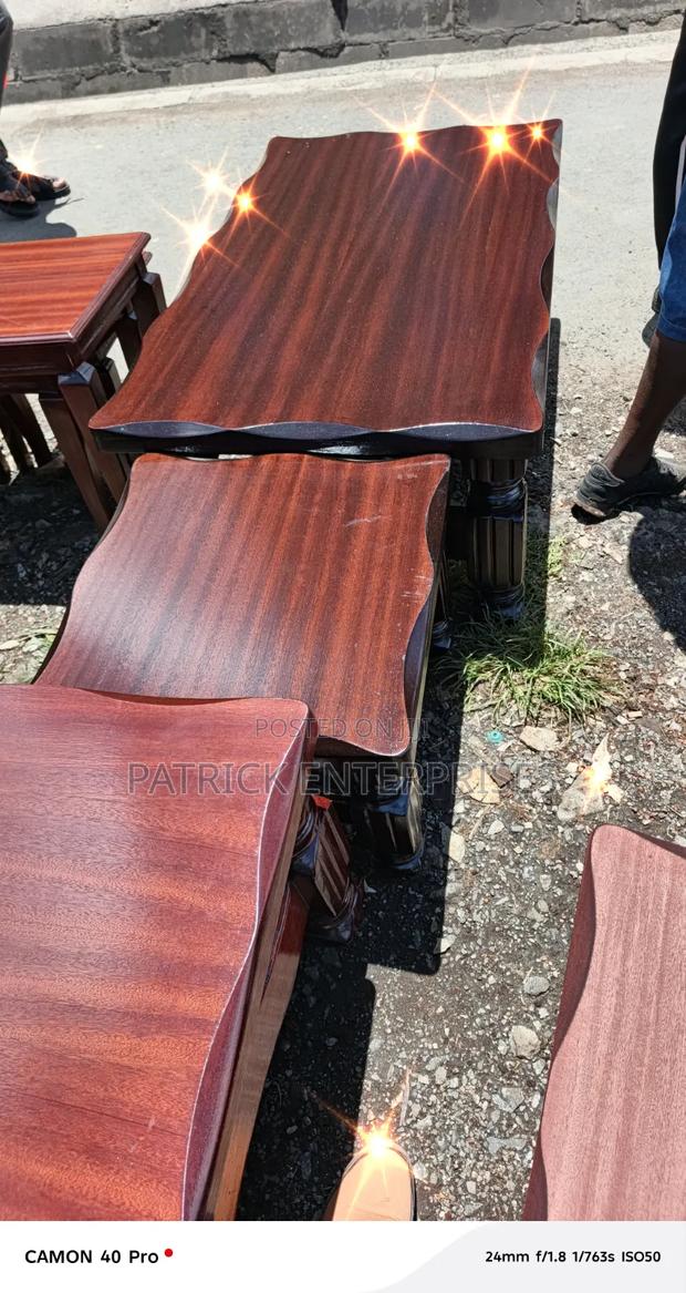 Modern Mahogany Coffee Table - thumbnail 2