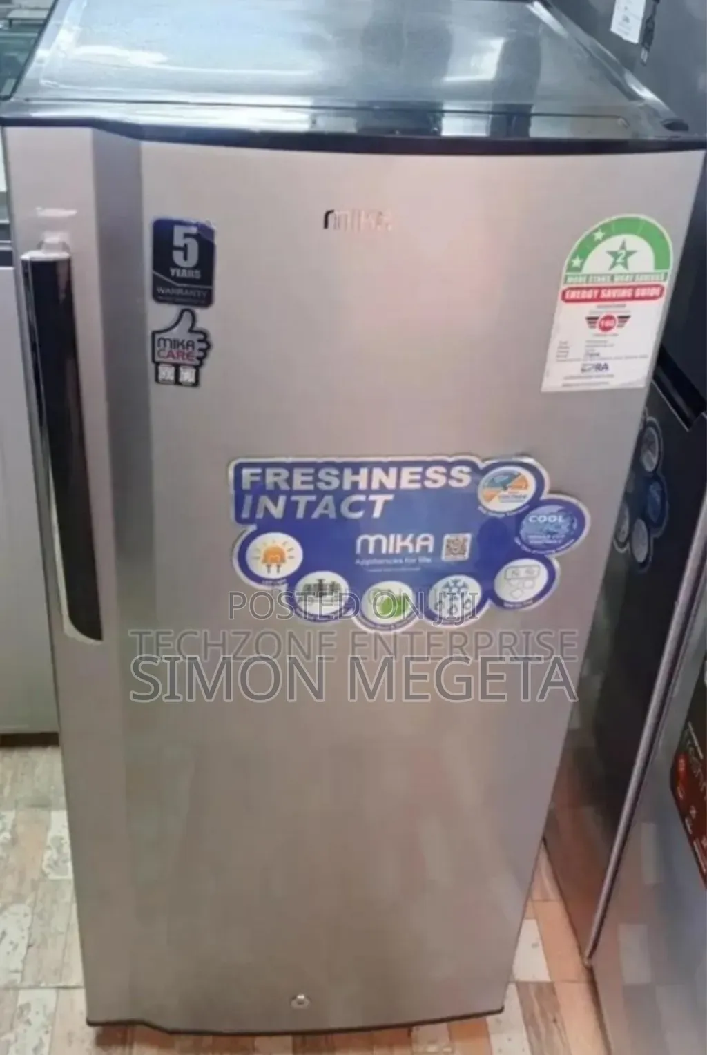 2star Rated Mika 150l Fridge. Available.