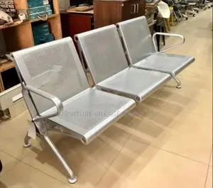 3-Link Full Steel Visitor's Office Waiting Bench