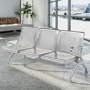 3-Link Full Steel Visitor's Office Waiting Bench