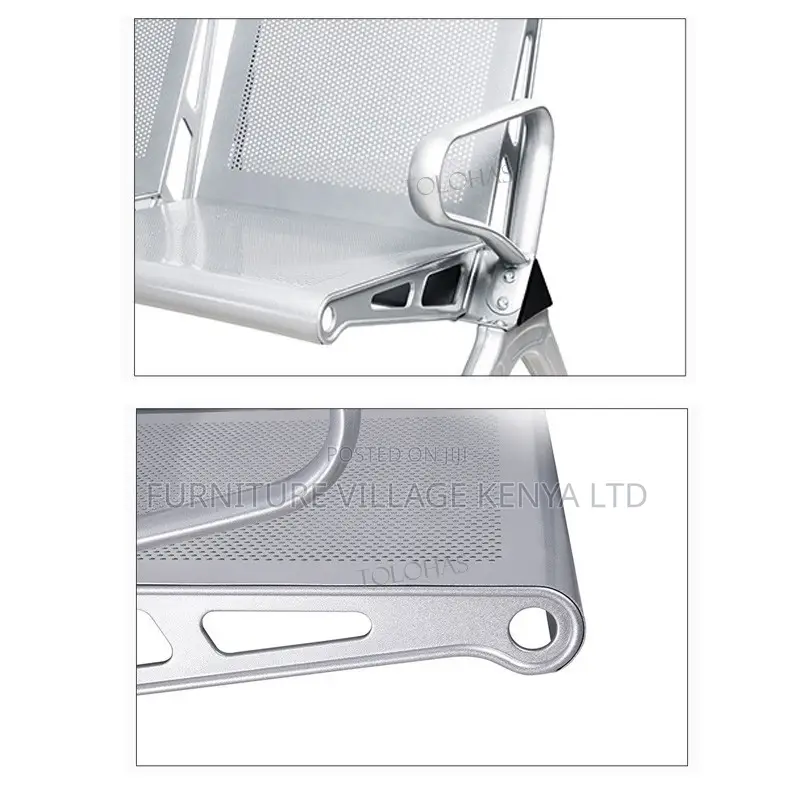 3-Link Full Steel Visitor's Office Waiting Bench