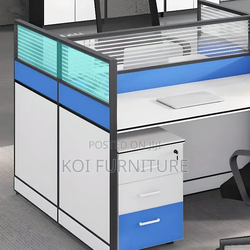 Office Workstations; Two Users MDF Square Office Workstation Desk