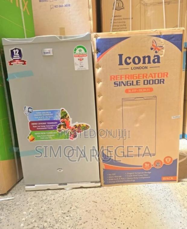 Colour Black Icona 90l Fridge - main view