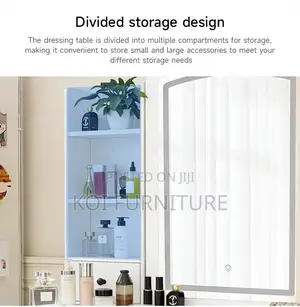 Dressers; White Bedroom Stylish Make Up Grooming Vanity With Mirror