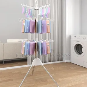 Clothes Drying Rack Foldable for the Balcony Hangers 3-Tier Strong