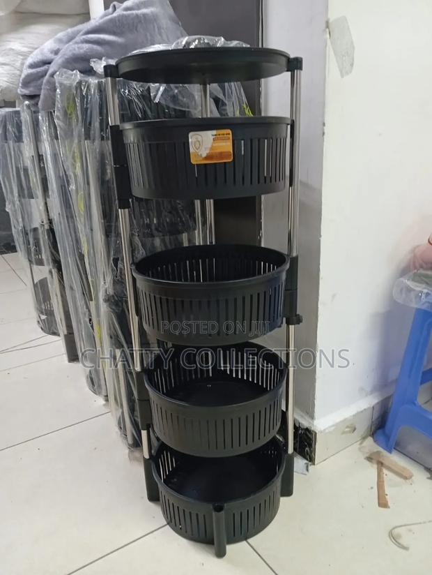 Kitchen 4 Tier Plastic Fruit Racks